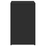 vidaXL Table d'appoint Noir 50x30x50 cm Bois d'ingénierie