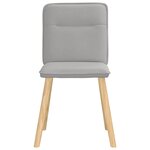 vidaXL Chaises à manger lot de 6 gris nuage tissu