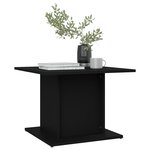 vidaXL Table basse noir 55 5x55 5x40 cm bois d'ingénierie