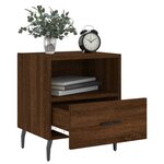 vidaXL Table de chevet chêne marron 40x35x47 5 cm bois d’ingénierie