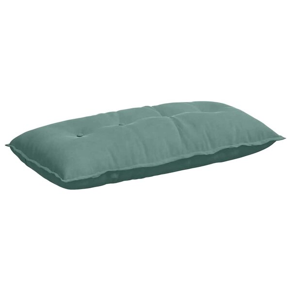 vidaXL Coussin de Dos Vert Mer 100 x 50 cm Tissu en velours côtelé