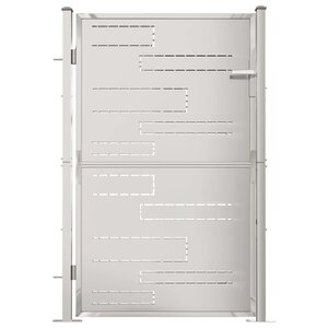 vidaXL Portail de jardin 100x150 cm Acier inoxydable