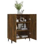vidaXL Buffet Chêne fumé 70x34x90 cm Bois d'ingénierie