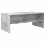 vidaXL Table basse Gris béton 100 x 50 x 40 cm Bois d'ingénierie