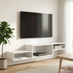 vidaXL Meuble TV mural Montage mural Bois ancien 150 x 28 x 26 cm