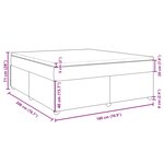 vidaXL Sommier à lattes de lit avec matelas Marron foncé 180x200 cm