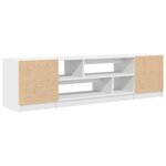 vidaXL Meuble TV blanc 188 5x41x50 cm bois d'ingénierie