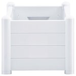 vidaXL Lit surélevé de jardin PP Blanc 100x43x35 cm