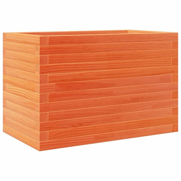 vidaXL Jardinière cire marron 70x40x45 5 cm bois de pin massif