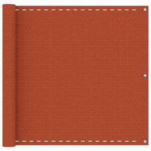 vidaXL Écran de balcon Orange 90x400 cm PEHD