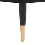 vidaXL Table de chevet Noir 40x35x50 cm Bois d’ingénierie