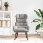 vidaXL fauteuil Gris clair 69 x 74 x 93 cm Velours
