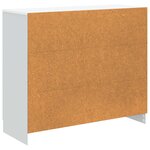vidaXL Buffet Blanc 89 x 34 5 x 77 cm Bois d'ingénierie