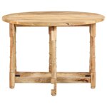 vidaXL Table de salle à manger Rond 110x76 cm Bois de manguier massif