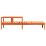 vidaXL Chaise longue cire marron 199 5x62x55 cm bois massif de pin