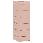 vidaXL Porte-parapluie Rose 15 5 x 15 5 x 49 cm Acier