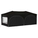vidaXL Tente de fête pop-up 575 x 288 x 245 cm Noir Tissu Oxford