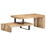 vidaXL Ensemble de table basse 2 Pièces Bois de manguier massif