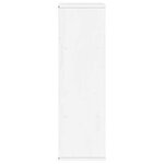 vidaXL Armoire latérale tiroir ODDA blanc 40x24x79 cm bois massif pin