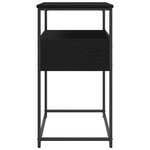vidaXL Table Console avec tiroir Chêne noir 75 x 40 x 75 cm