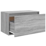 vidaXL Banc d'entrée 80x40x45 cm Sonoma gris Bois d'ingénierie