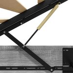 vidaXL Cadre de lit ottoman Gris Sonoma 193 x 120 x 25 cm