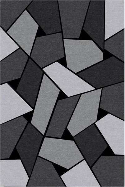 Tapis de salon Géométrique 160 x 230 cm - Gris