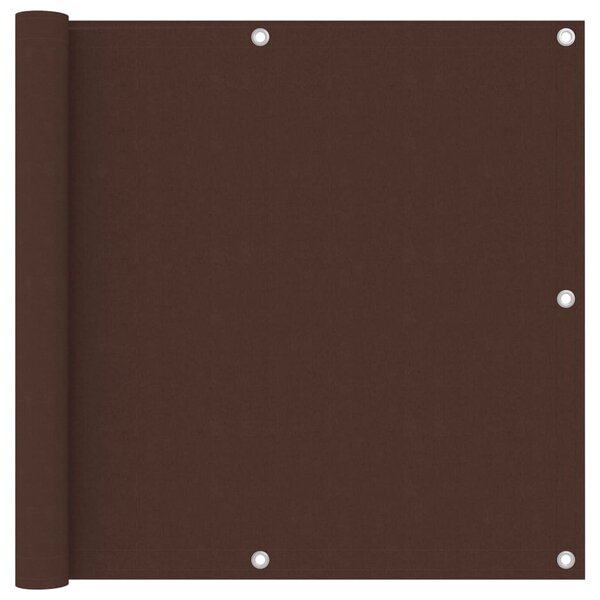 vidaXL Écran de balcon Marron 90x300 cm Tissu Oxford