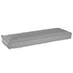 vidaXL Coussin pour banc de palette Gris 120 x 40 x 8 cm Tissu Oxford