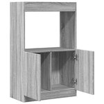 vidaXL Buffet haut sonoma gris 63x33x100 cm bois d'ingénierie