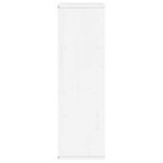 vidaXL Armoire latérale tiroirs ODDA blanc 40x24x79 cm bois massif pin