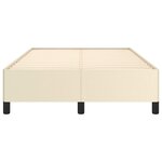 vidaXL Cadre de lit sans matelas crème 120x190 cm similicuir