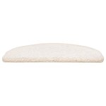 vidaXL Tapis d'escalier auto-adhésifs 15 pc 80 x 24 5 x 3 5 cm Blanc