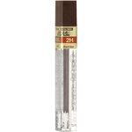 Etui de 12 mines HI POLYMER SUPER 0 3 mm 2H x 6 PENTEL