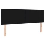 vidaXL Tête de lit avec tête de lit Gris foncé 160 cm Cuir synthétique
