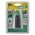 Wolfcraft mandrin de perçage à dégagement rapide 1 5-13mm noir 2618000