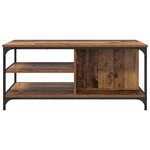 vidaXL Table basse Bois Ancien 100 x 50 x 45 cm Bois d'ingénierie