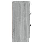 vidaXL Buffet Sonoma gris 30x30x70 cm Bois d'ingénierie