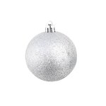Vidaxl ensemble de boules de noël 100 pièces 3/4/6 cm argenté