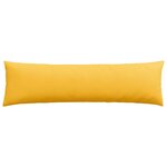 vidaXL Coussins de canapé 2 Pièces Jaune clair 145 x 40 cm