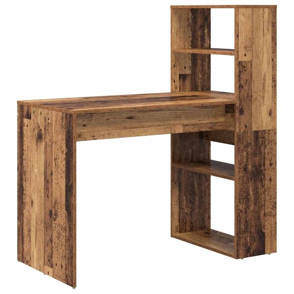 vidaXL Bureau Bois Ancien 113 x 54 x 120 cm Bois d'ingénierie