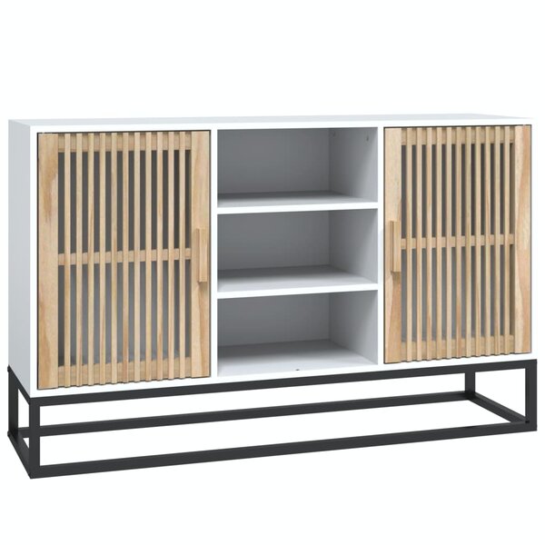 vidaXL Buffet blanc 105x30x65 cm bois d'ingénierie