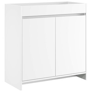 vidaXL Meuble sous lavabo de salle de bain Blanc 78 5 x 37 5 x 81 cm