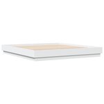 vidaXL Cadre de lit sans matelas blanc 200x200 cm