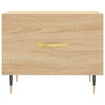 vidaXL Table basse Chêne sonoma 50x50x40 cm Bois d'ingénierie