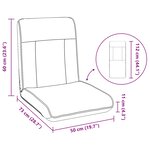 vidaXL Fauteuil de sol ajustable Blanc Simili cuir