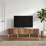 vidaXL Meuble TV 147 x 34 5 x 30 cm Bois ancien Bois d'ingénierie