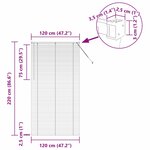 vidaXL Store de Fenêtre avec des rideaux Blanc Aluminium