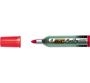 Marqueur Permanent MARKING ONYX 1482 Pointe Ogive Trait 1 5 mm Rouge BIC