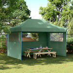 vidaXL Tente de fête 279 x 410 x 315 cm Vert Tissu Oxford